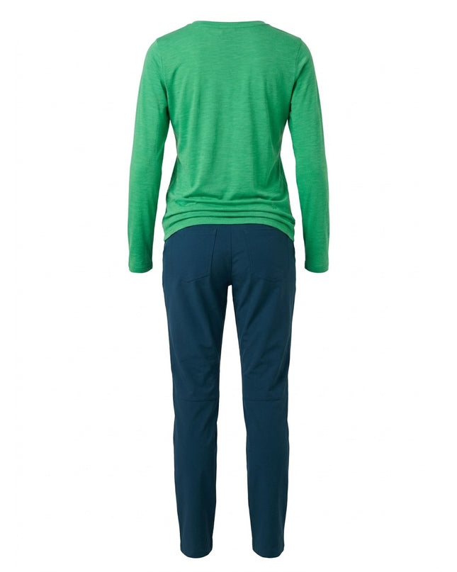 Pantallona Softshell blu denim për Femra - Ghost Back