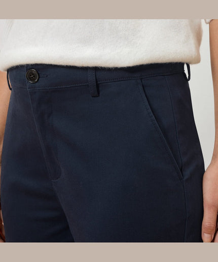 Pantallona Chino të kaltër të mbyllur për Femra - Detail 1