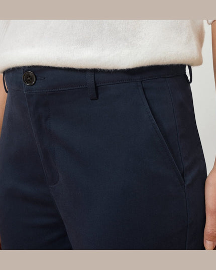 Pantallona Chino të kaltër të mbyllur për Femra - Detail 1