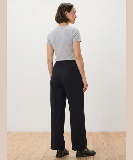 Pantallona xhersi me shirit anësor të zeza për Femra - Model Back