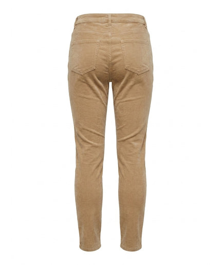 Pantallona Slim Fit të bezhë për Femra - Ghost Back