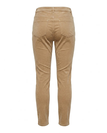 Pantallona Slim Fit të bezhë për Femra - Ghost Back
