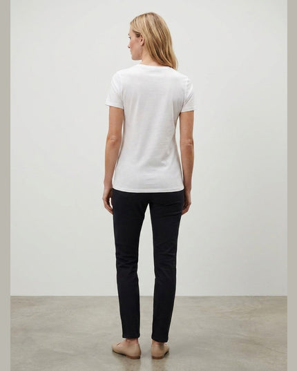 T-Shirt i Bardhë me Print Citroni për Femra - Model Back