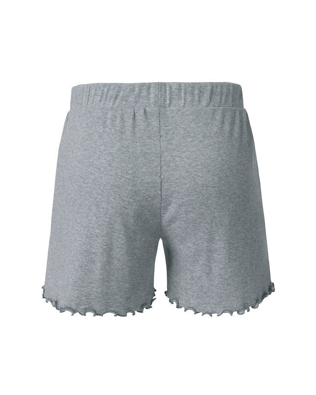 Shorts me rripa e hirtë dhe me vija për Femra - Detail 3