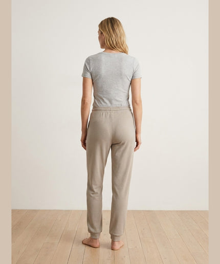 Pantallona Loungewear taupe për Femra - Model Back
