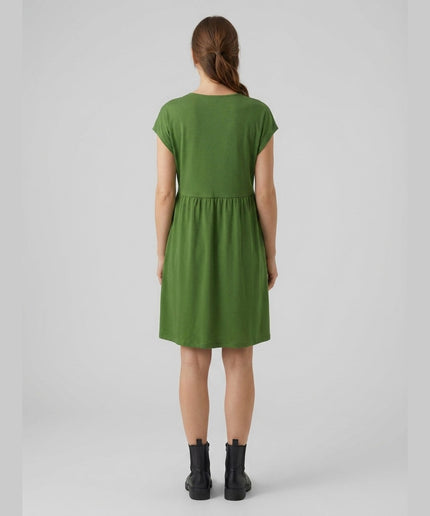 Fustan xhersei i gjelbër për Femra - Model Back