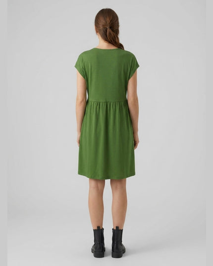 Fustan xhersei i gjelbër për Femra - Model Back