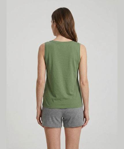 Bluzë Pigjame Gjelbër Ulliri për Femra - Model Back