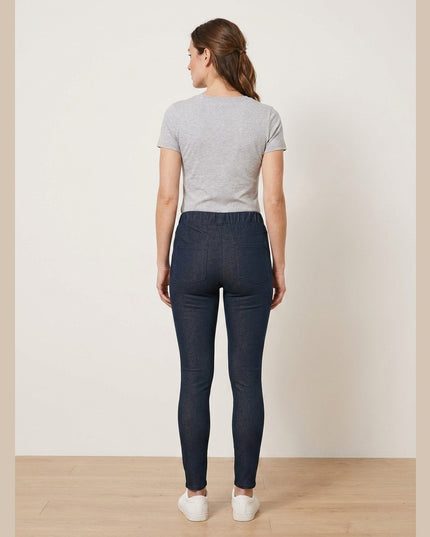 Dollakë me pamje xhins blu e errët denim për Femra - Model Back