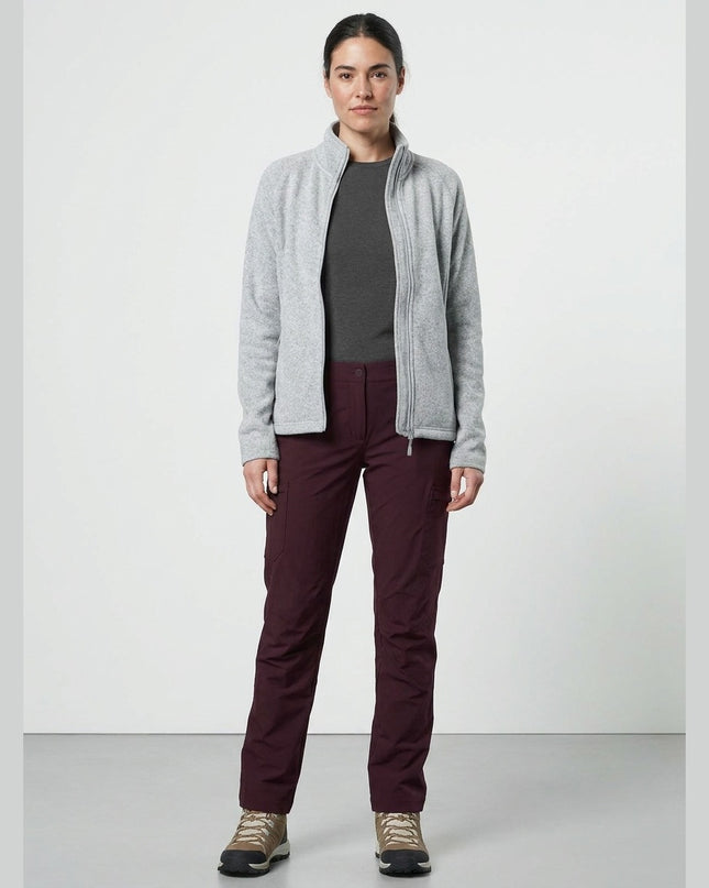 Pantallona Cargo Softshell bordo për Femra - Model Front
