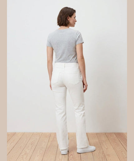 Xhinse Straight Bardhë për Femra - Model Back