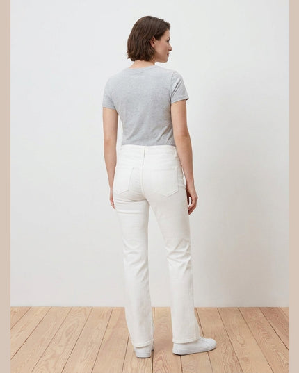 Xhinse Straight Bardhë për Femra - Model Back