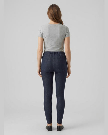 Dollakë xhinse Kaltë e errët Denim për Femra - Model Back