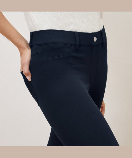 Dollakë jeggings e kaltër e errët për femra - Detail 1