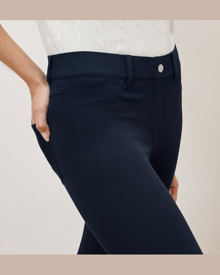 Dollakë jeggings e kaltër e errët për femra - Detail 1