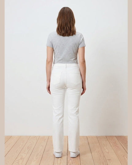 Xhinse Straight të Bardha për Femra - Model Back