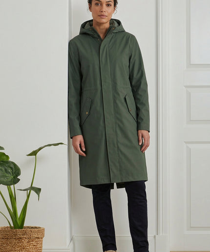 Parka 2-në-1 kaki për Meshkuj - Model Front