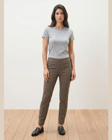 Pantallona Stretch Zezë-Bezhë për Femra - Model Front