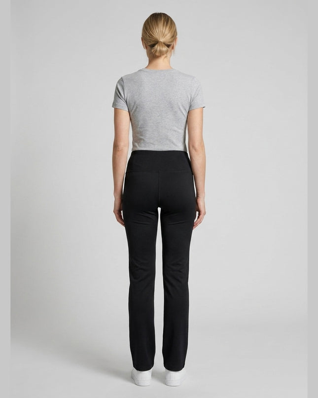Pantallona Sportivë të Zinj për Femra - Model Back