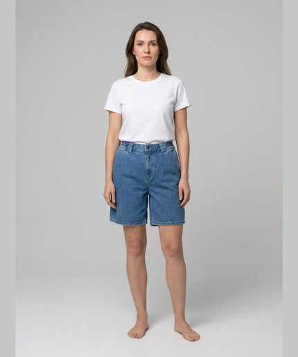 Pantallona xhinsi të shkurtra blu - Model Front