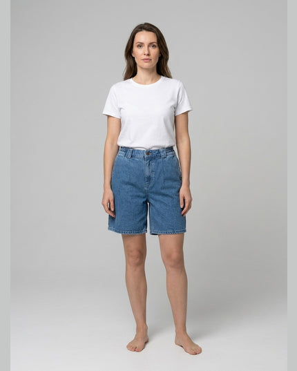 Pantallona xhinsi të shkurtra blu - Model Front