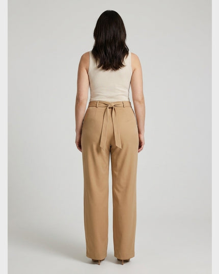 Pantallona bezhë për Femra - Model Back