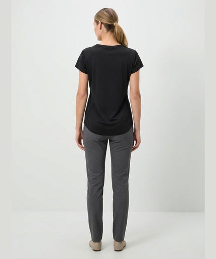 Maicë sportive e zezë për Femra - Model Back