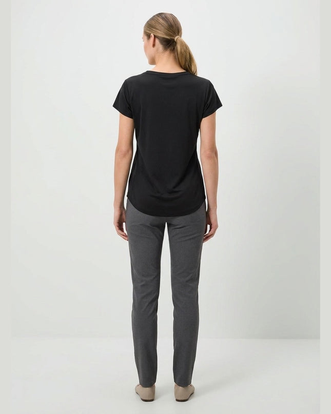 Maicë sportive e zezë për Femra - Model Back
