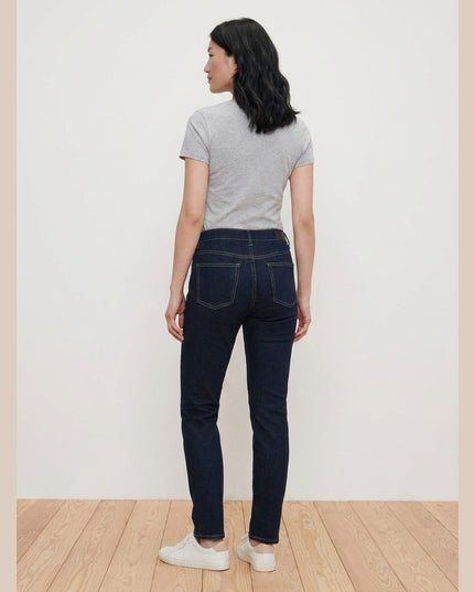 Xhinse Slim Kaltër e Errët për Femra - Model Back