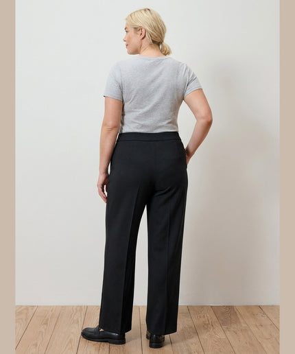 Pantallona jersey me biezë të zeza për Femra - Model Back