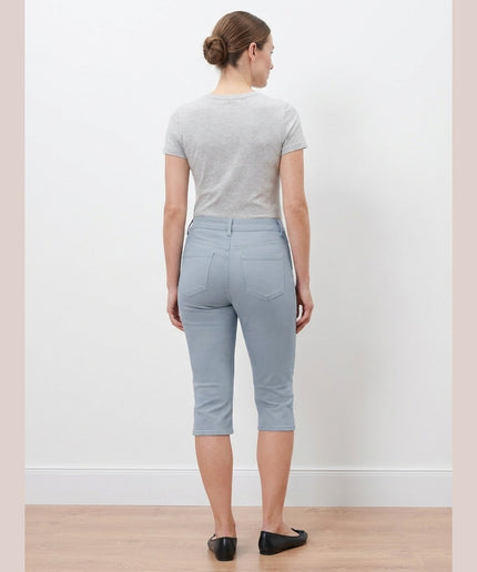Xhinse Capri Kaltër e Çelët për Femra - Model Back
