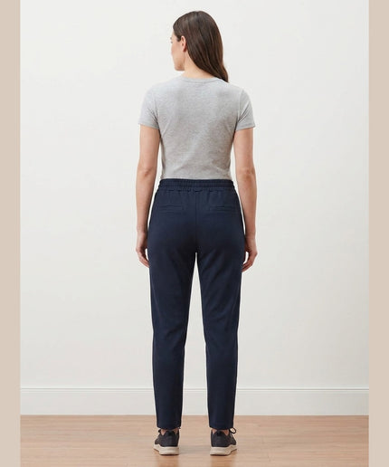 Pantallona jogger të kaltra të errëta për Femra - Model Back