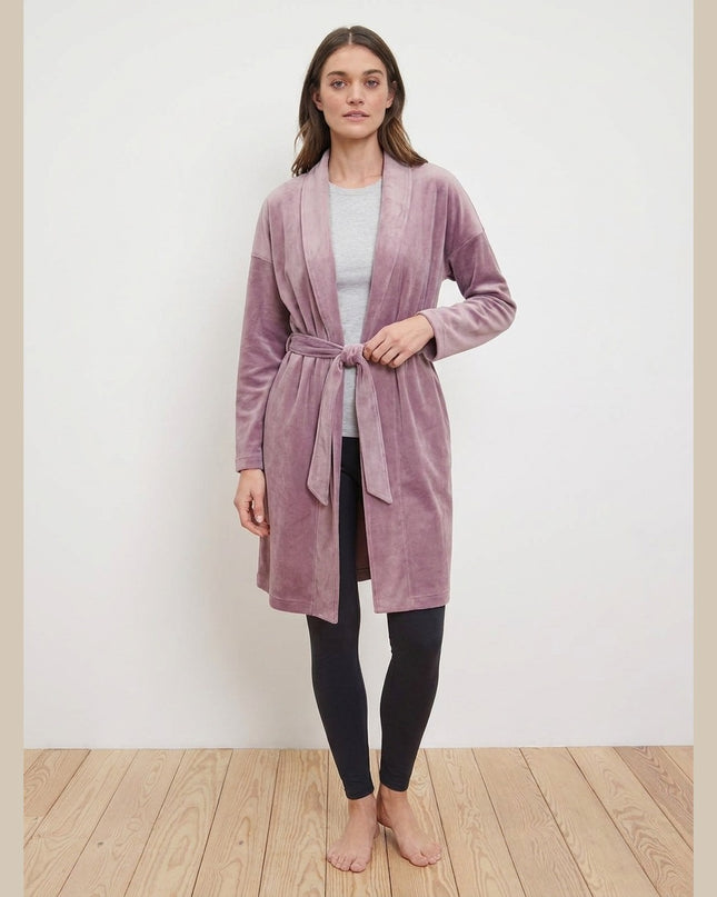 Rrobëdhome velur ngjyrë jargavani e errët për Femra - Model Front