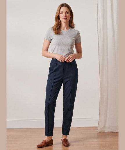 Pantallona Jogg të kaltra të mbyllura për Femra - Model Front