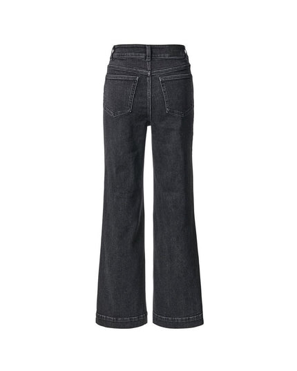 Xhinse Wide Leg Black Denim për Femra - Ghost Back