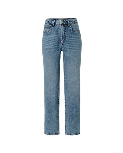 Xhinse Straightfit Midblue Denim për Femra - Ghost Front