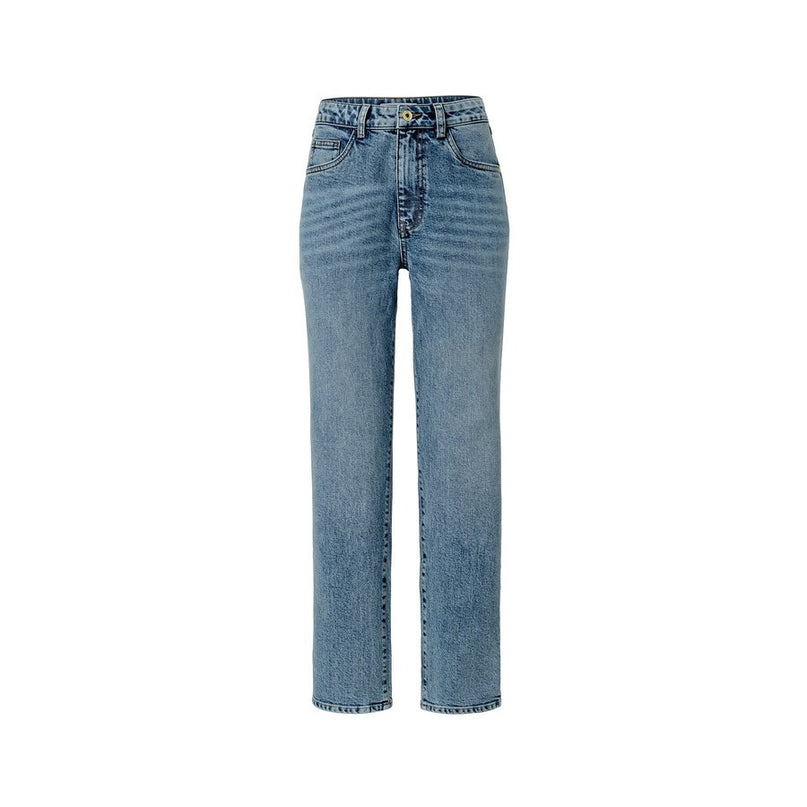 Xhinse Straightfit Midblue Denim për Femra - Ghost Front