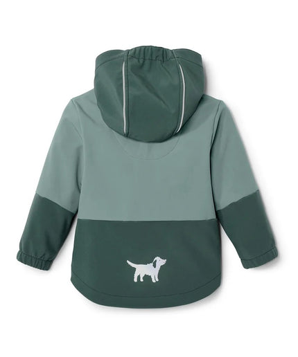 Jakne Softshell e gjelbër sherebelë dhe e mbyllët për Fëmijë - Ghost Back