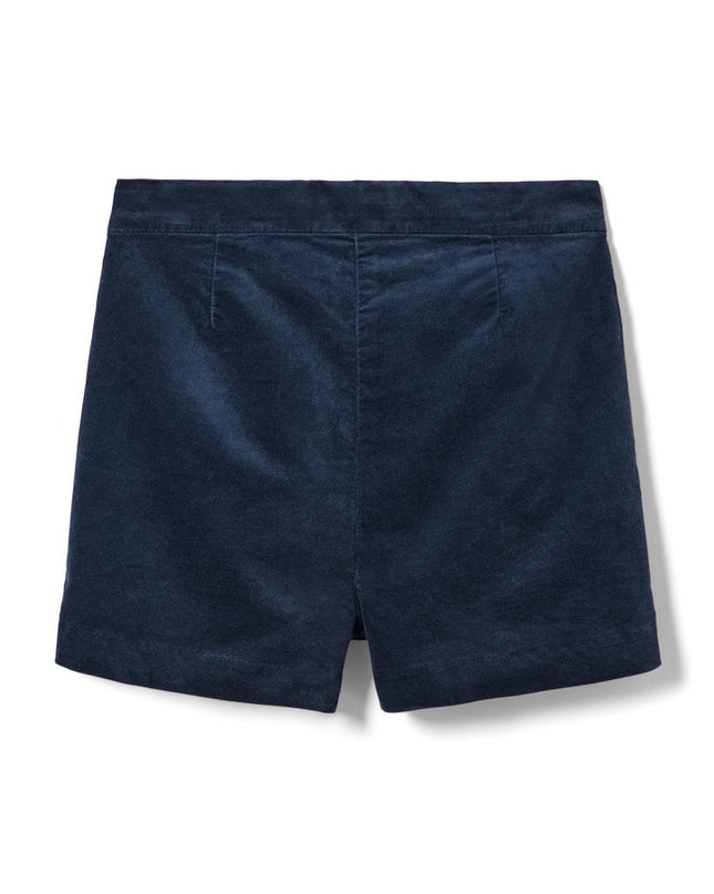Shorts kadife ngjyrë kaltër e mbyllët për Fëmijë - Ghost Back