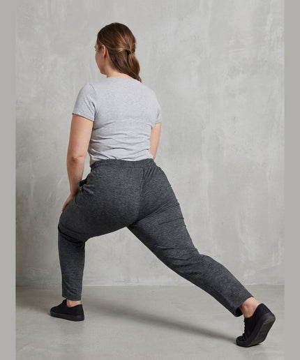 Pantallona trajnimi të hirtë të errët melirë për Femra - Model Back