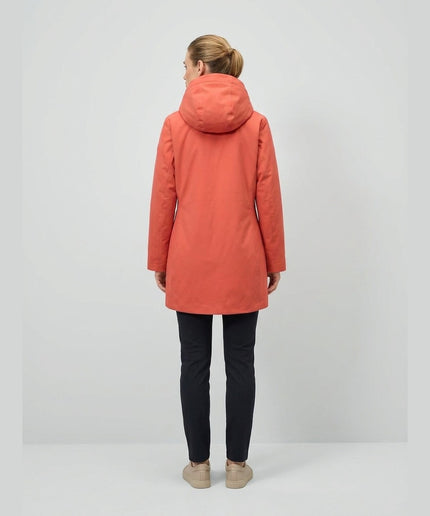 Pallto termo portokalli për Femra - Model Back