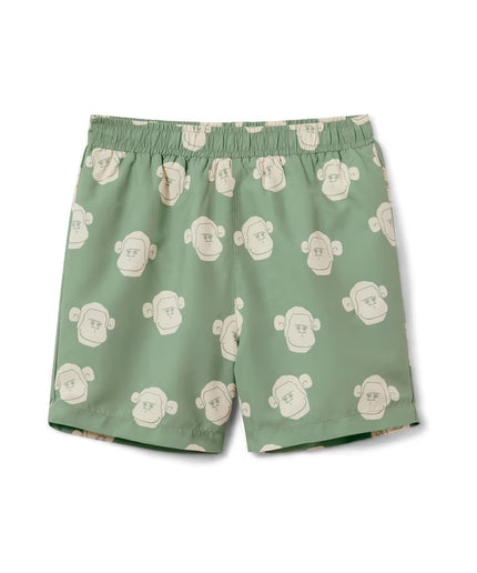 Boardshorts të gjelbra për Fëmijë - Ghost Front