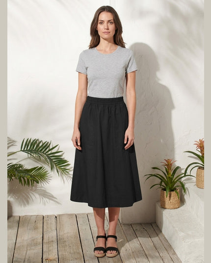 Fund popeline i zi për Femra - Model Front