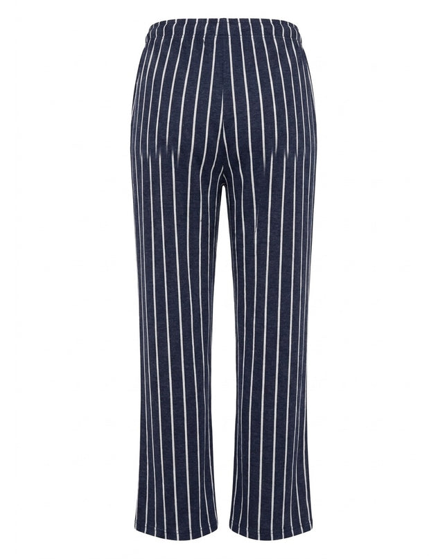 Pantallona Pizhame Blu me Vija të Bardha Unisex - Ghost Back