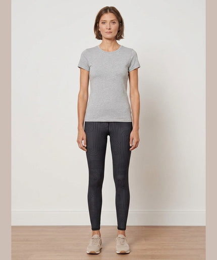 Leggings e zezë për Femra - Model Front