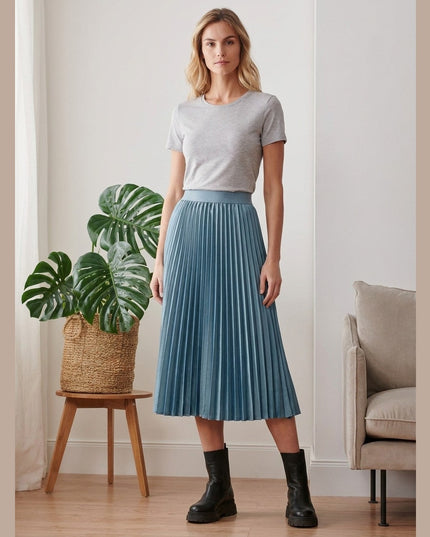 Fund plise kaltër tymi për Femra - Model Front