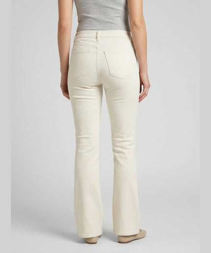 Xhinse Bootcut ngjyrë krem e bardhë për Femra - Model Back