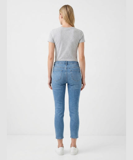 Xhinse Slim Fit të Kaltra për Femra - Model Back
