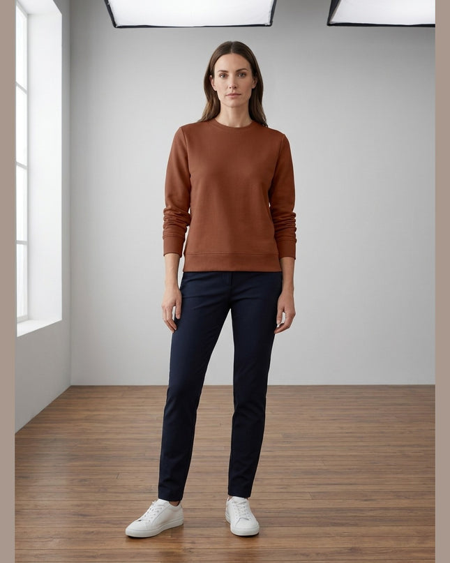 Duks ngjyrë konjak për Femra - Model Front