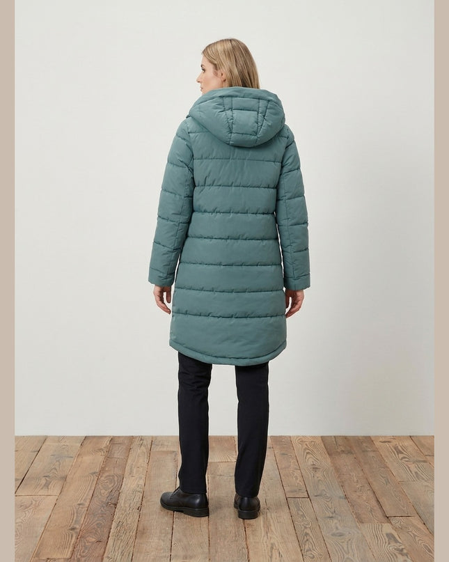 Pallto me tegela ngjyrë sherbelë për Femra - Model Back